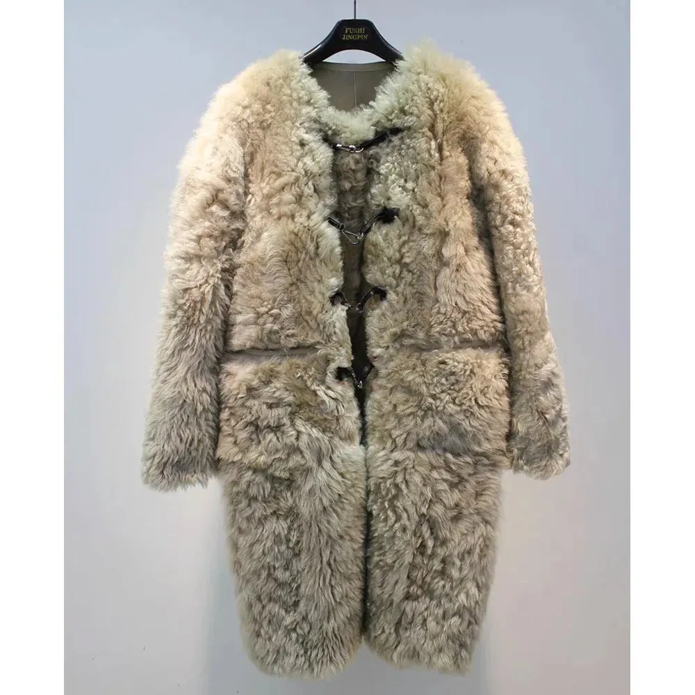 2024  Women Real Fur Coat Tuscany Fur Clothes