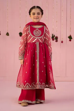 3 Piece Embroidered Organza Suit | MKS-EF24-27