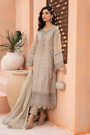 3 Piece Embroidered Self Jacquard Suit | DW-EF24-31