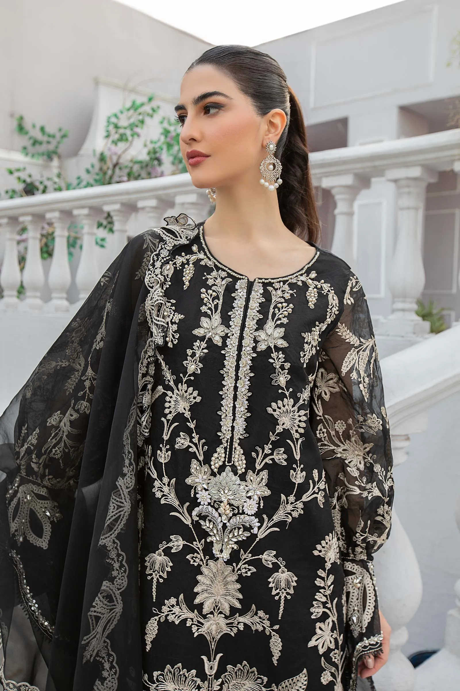 3 Piece Embroidered Suit | SF-EA23-28R1