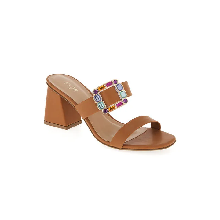 A Snazzy Buckle Adorned Mule BCM 149