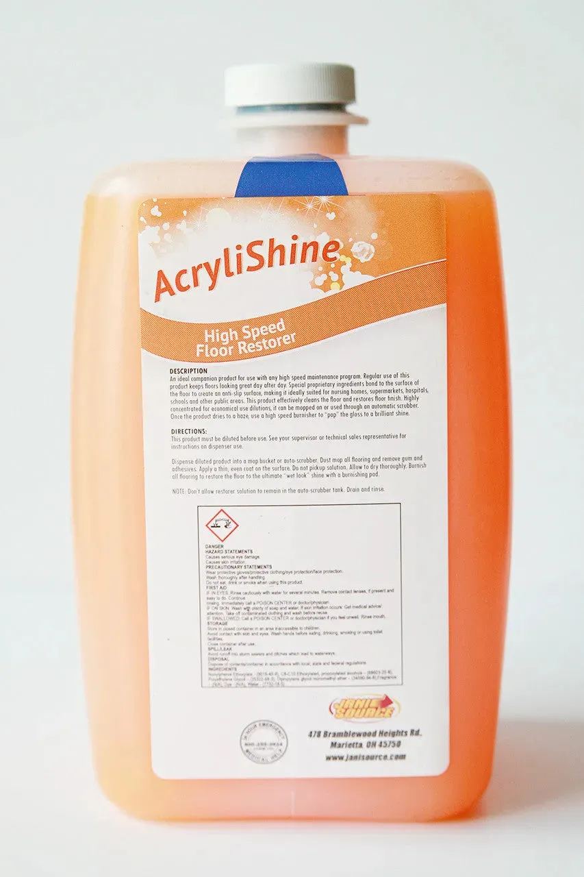 AcryliShine High Speed Floor Restorer 1:64 for PRO FLO Dispensing System - 80 oz (Case of 2)