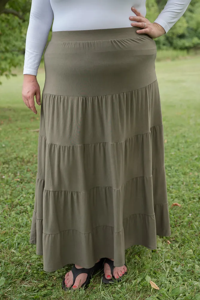 All Around Skirt in Olive [Online Exclusive]