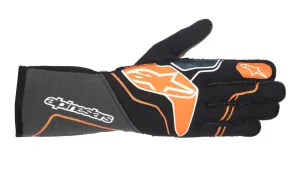 ALPINESTARS 3550123_156_S TECH 1-ZX v3 Racing gloves, FIA 8856-2018, black/orange fluo, Size S