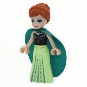 Anna (green dress, dark turquoise cape)