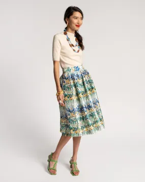 Barbara Midi Skirt Meadow Print