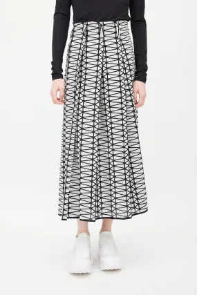 Black & White Geometric Skirt