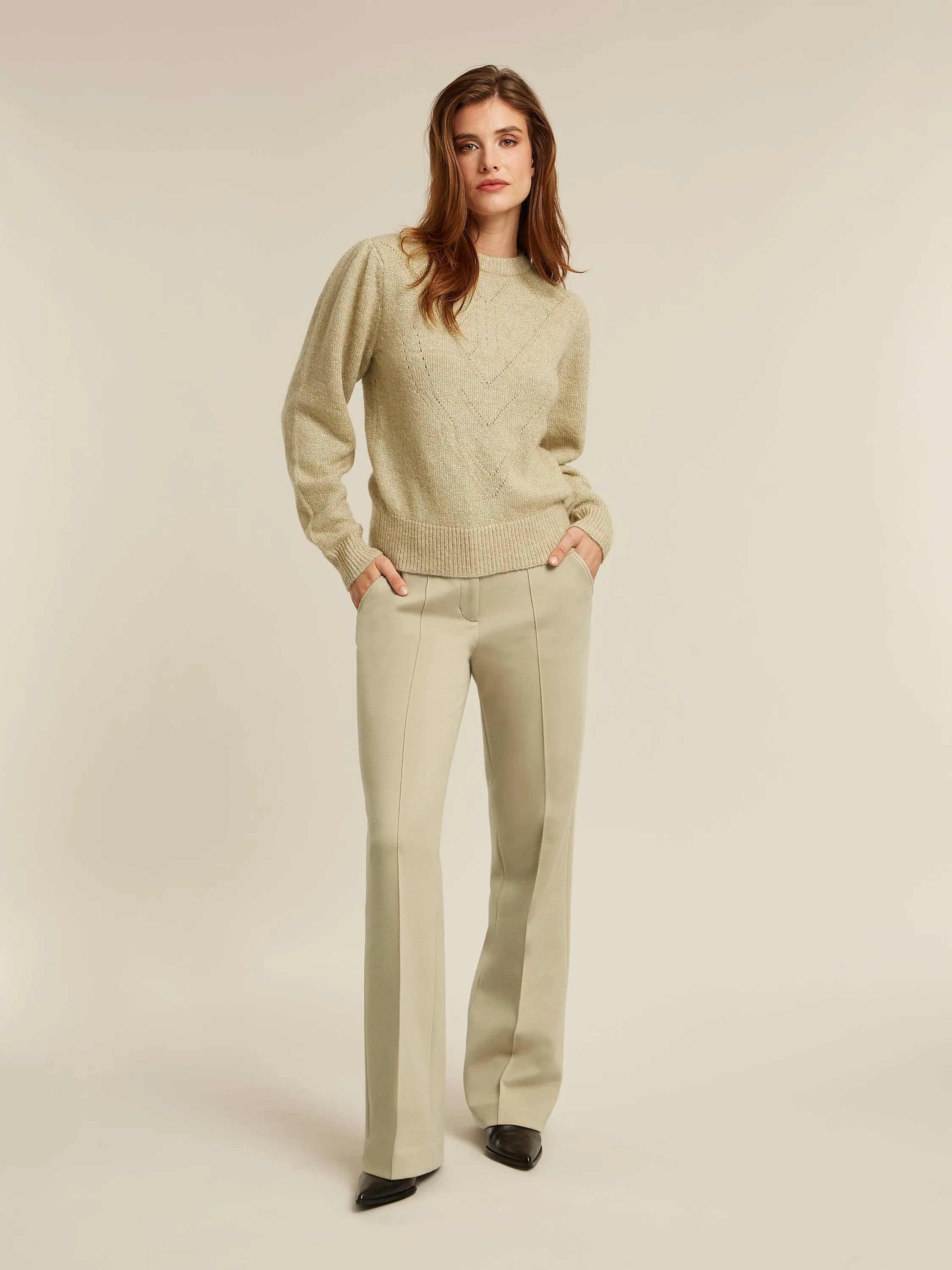 Brielle pullover - Camel lurex