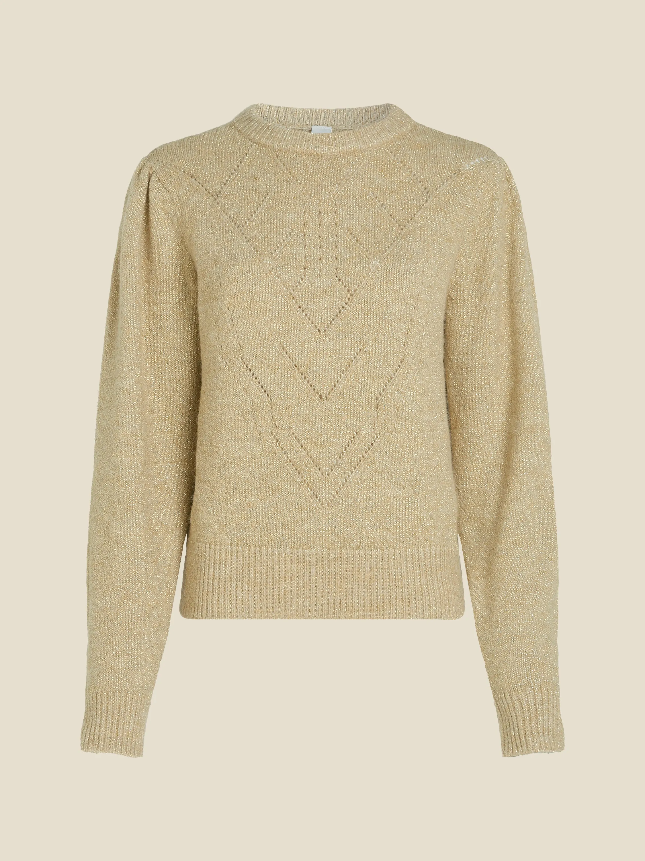 Brielle pullover - Camel lurex