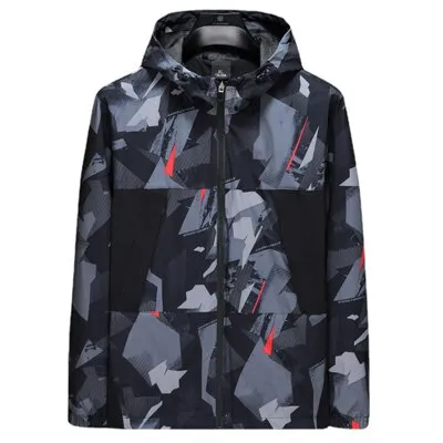 Camouflage Printed Polyester Jacket