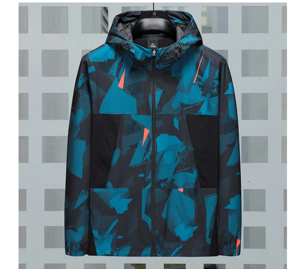 Camouflage Printed Polyester Jacket