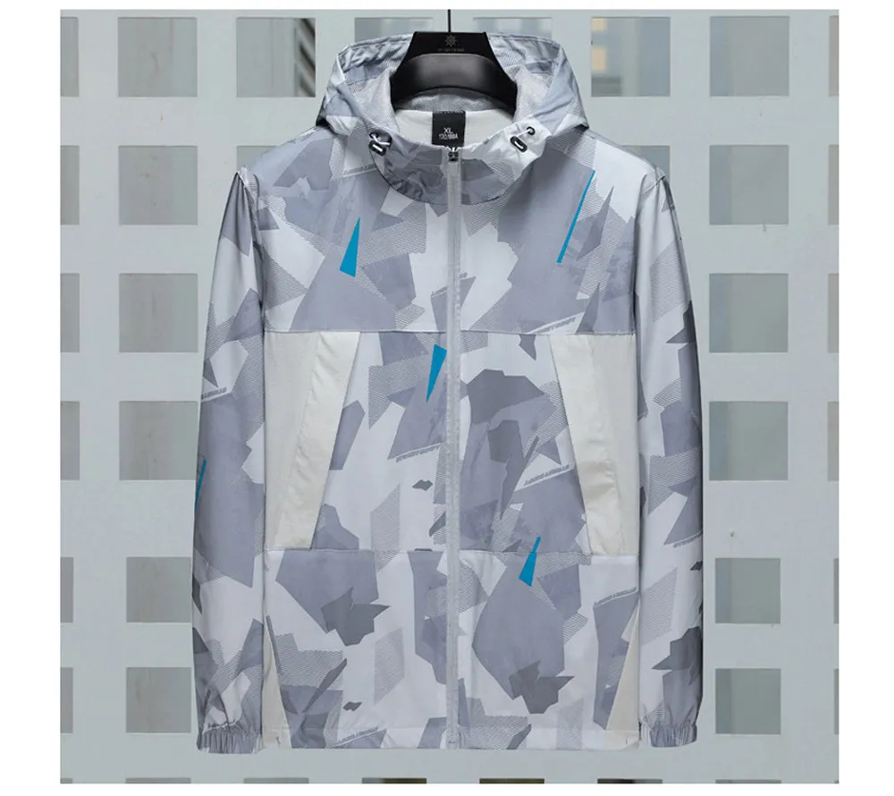 Camouflage Printed Polyester Jacket