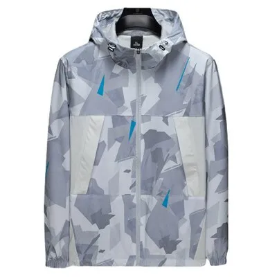 Camouflage Printed Polyester Jacket