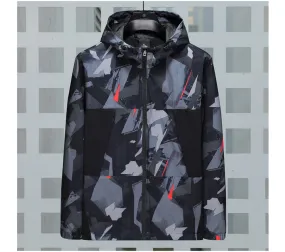 Camouflage Printed Polyester Jacket