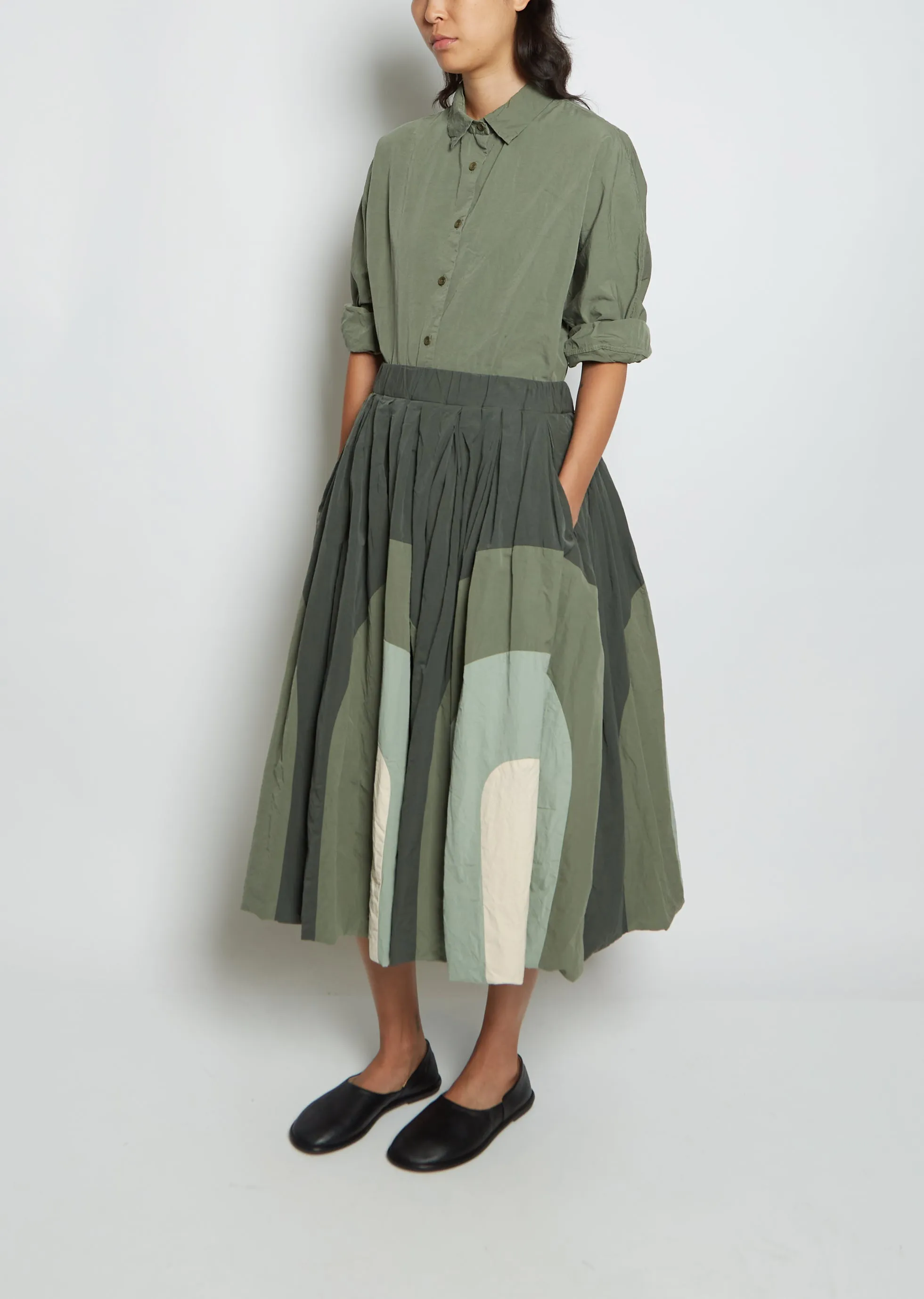 Circles Cotton Skirt