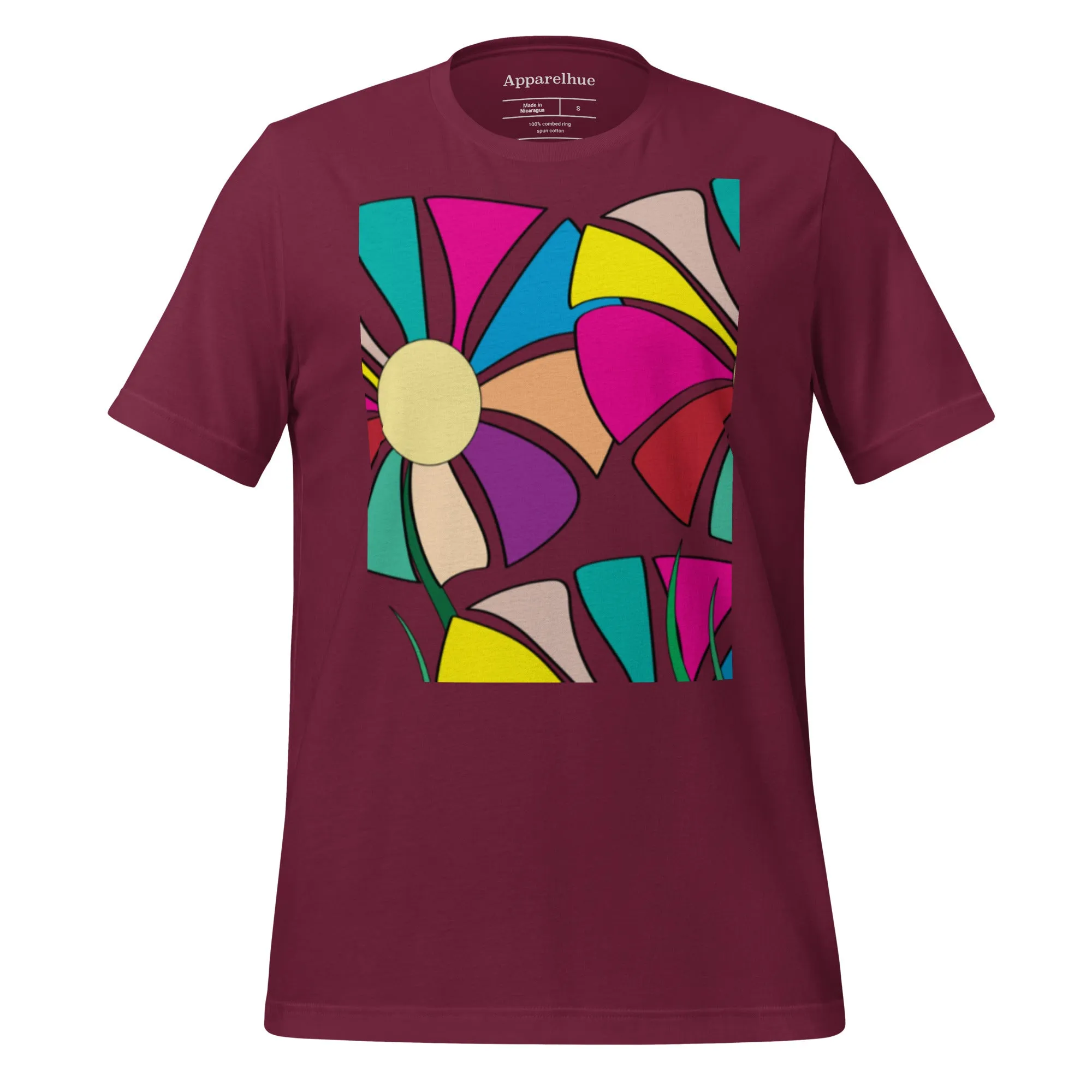 Colorful Flower T-Shirt, Vibrant Floral Art Tee, Wildflower Unisex T-Shirt, Flower Lovers Tee