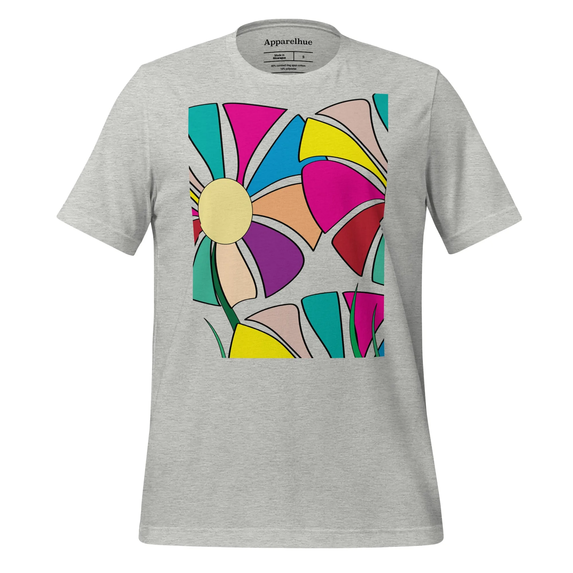 Colorful Flower T-Shirt, Vibrant Floral Art Tee, Wildflower Unisex T-Shirt, Flower Lovers Tee