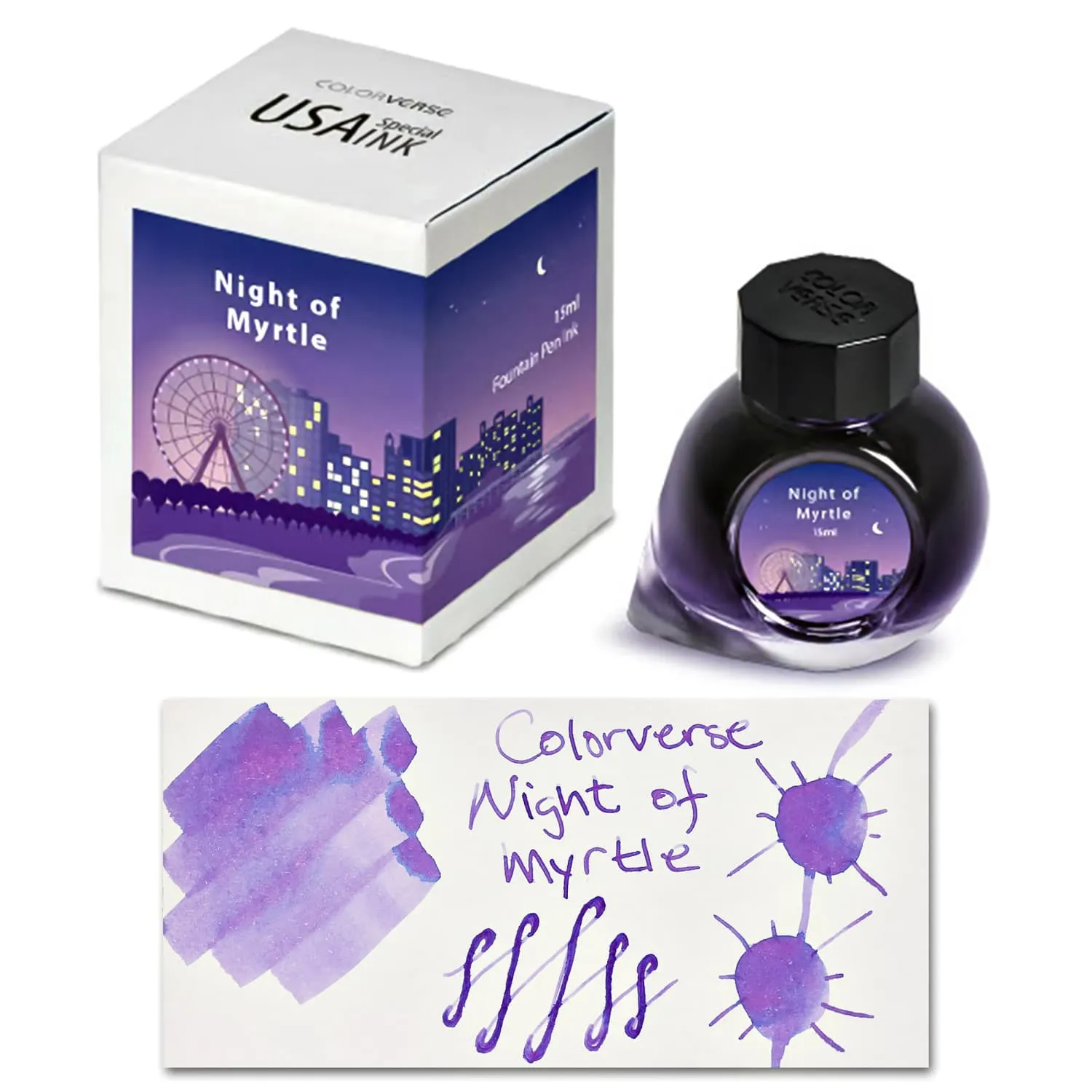 Colorverse USA Special Bottled Ink in South Carolina (Night of Myrtle) - 15mL