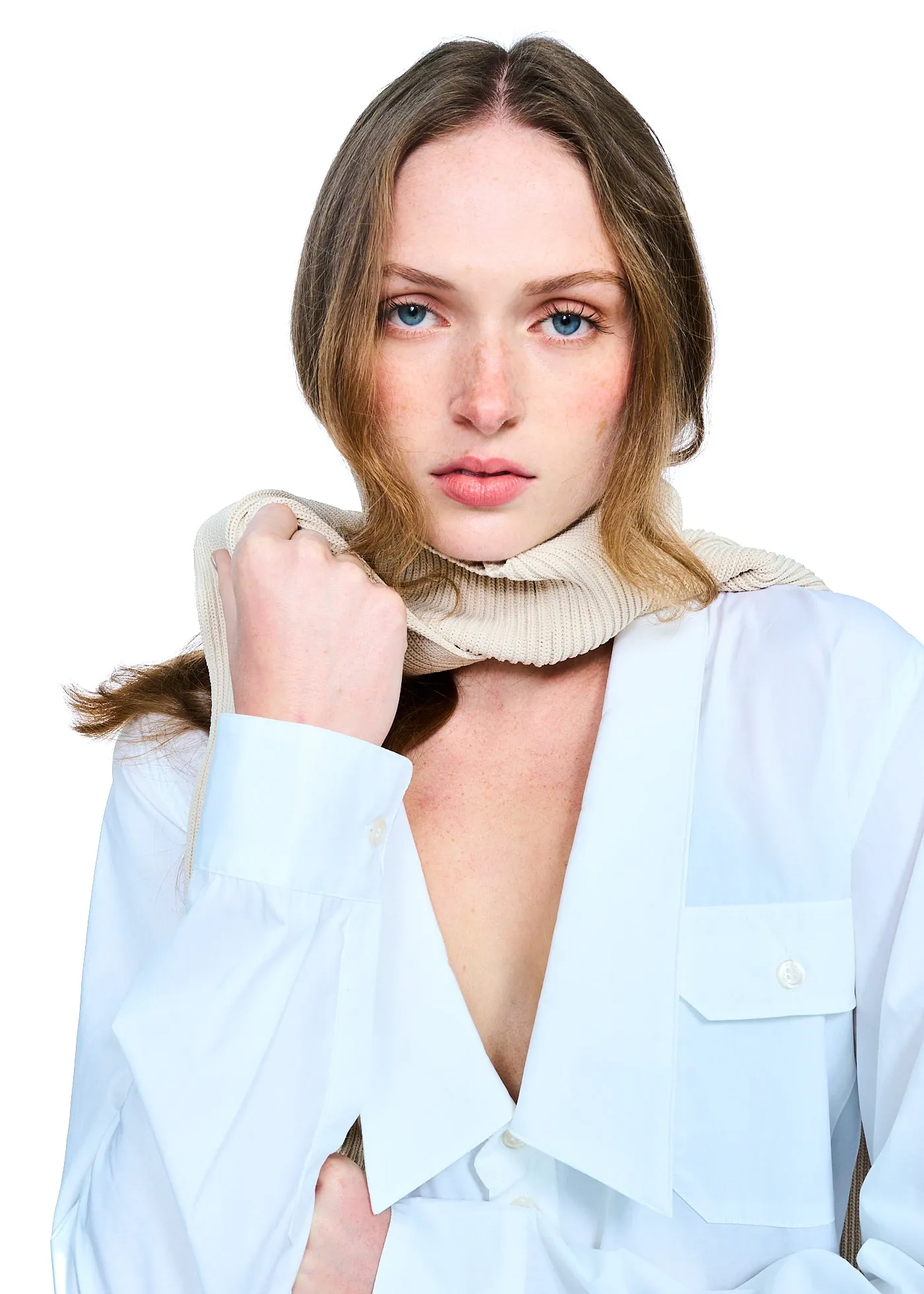 Coperni Knitted Collar Scarf