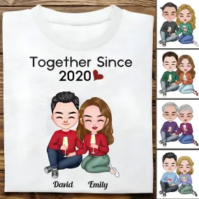 Couple - Together Since - Personalized Unisex T-shirt