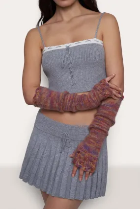 Crochet Trim Arm Warmers