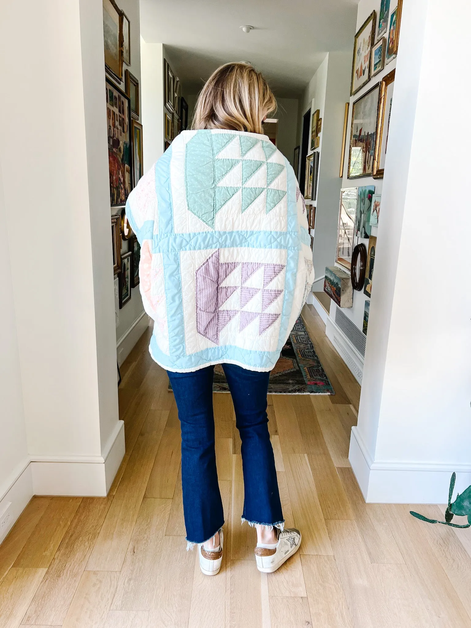 Cropped Light Blue & Pastels Cape