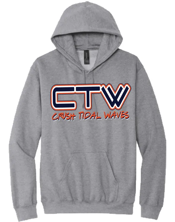 Crush Tidal Wave design hoodie – Adult