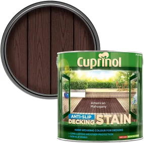 Cuprinol Anti Slip Decking Stain - American Mahogany 2.5L