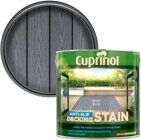 Cuprinol Anti Slip Decking Stain - Silver Birch 2.5L