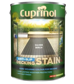 Cuprinol Anti Slip Decking Stain - Silver Birch 5L