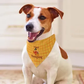 Cute Thanksgiving Pet Scarf for Dogs and Cats in Festive Style