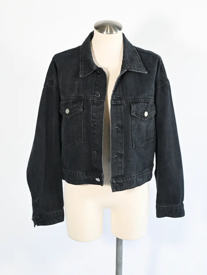 DAN 7:20 Denim Sheer Cross Jacket