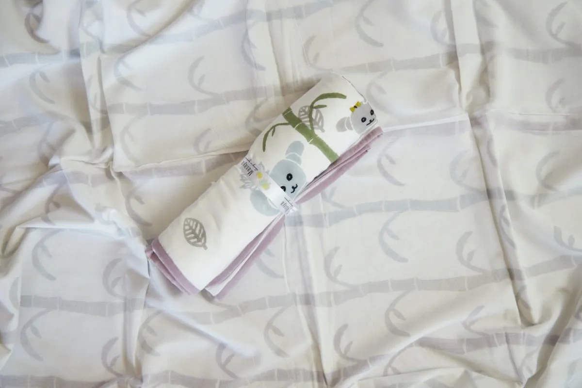 Dohar- K for Koala- Purple | Muslin blanket