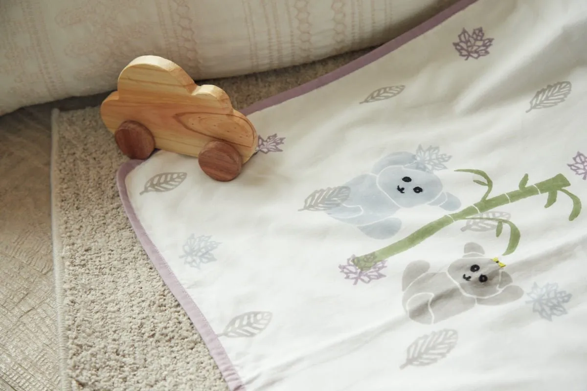 Dohar- K for Koala- Purple | Muslin blanket