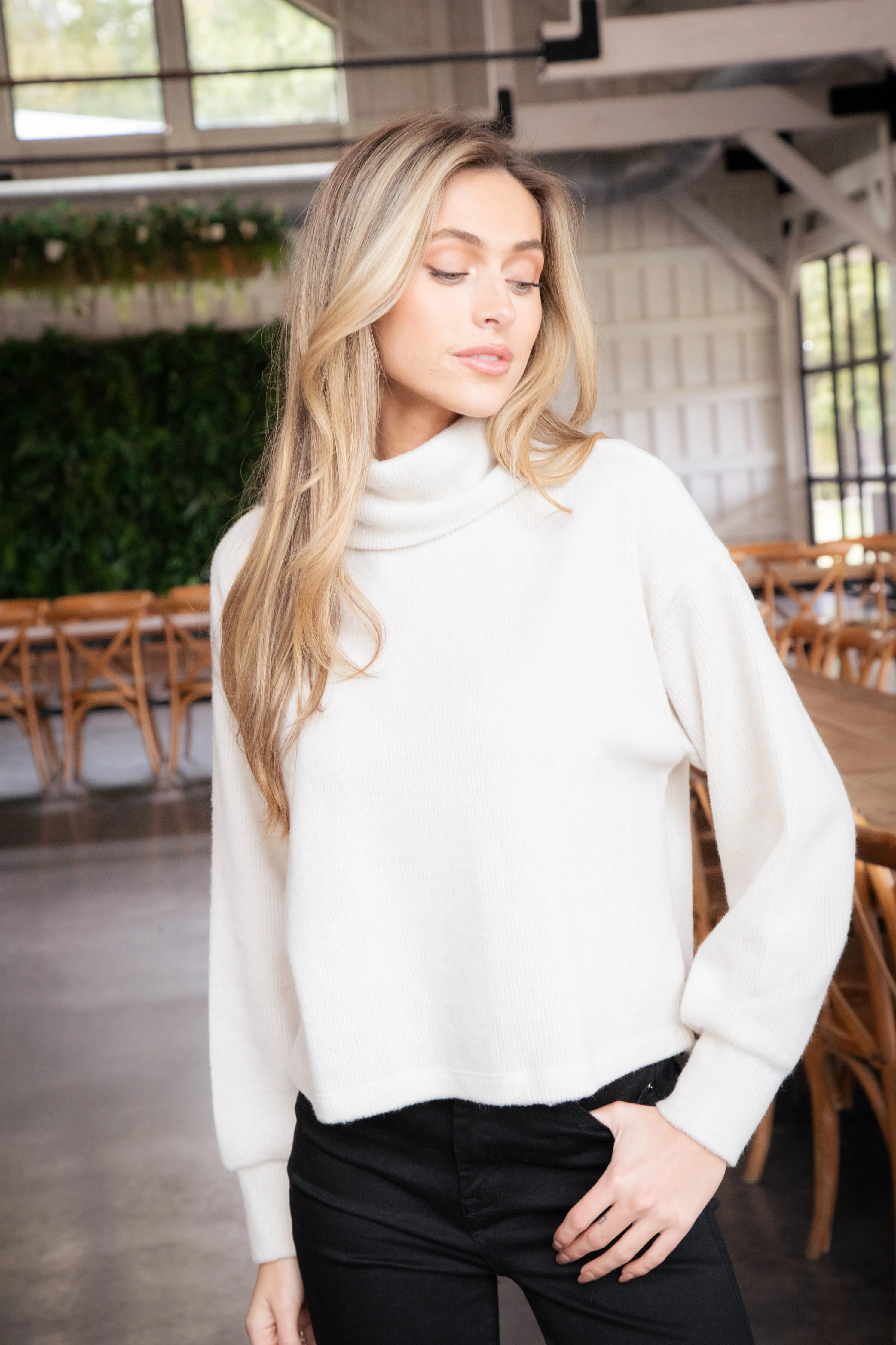 Everyday Cozy Popover Sweater, Toasted Almond | Sanctuary