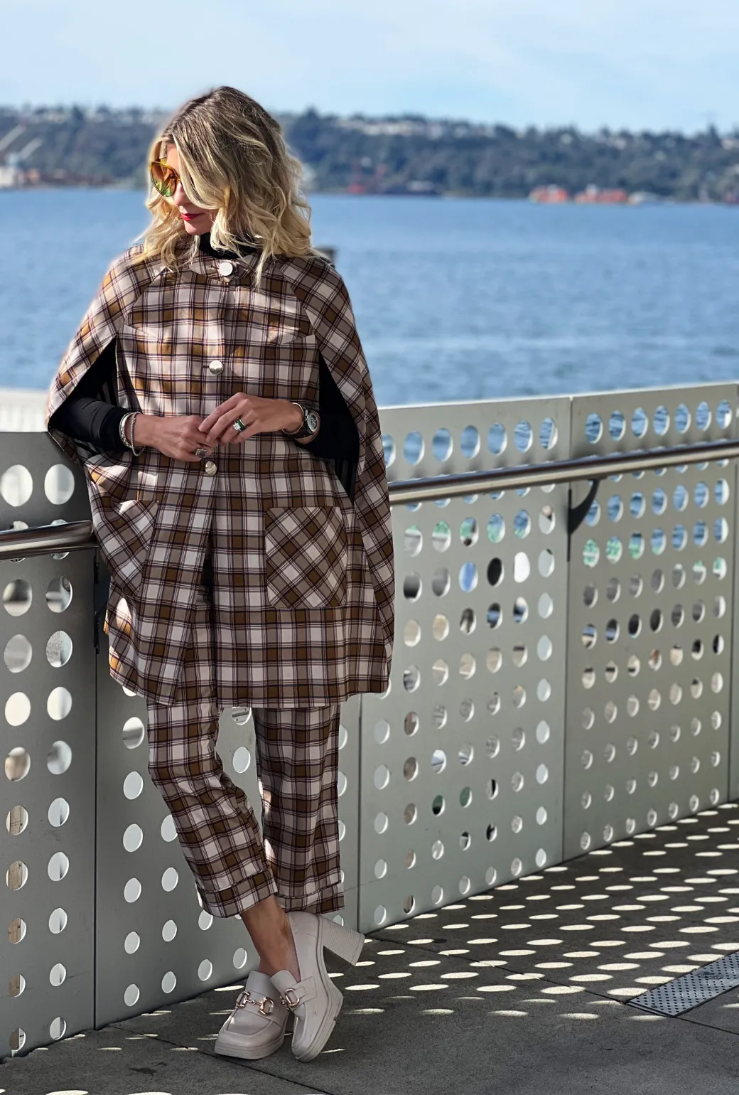 Everyday Pants - Brown Plaid