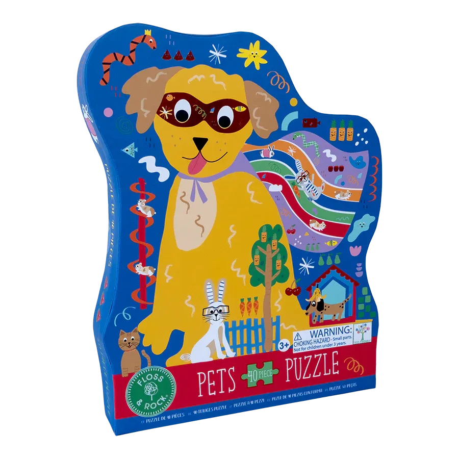 Floss & Rock Pets Shaped Puzzle – 40 Piece