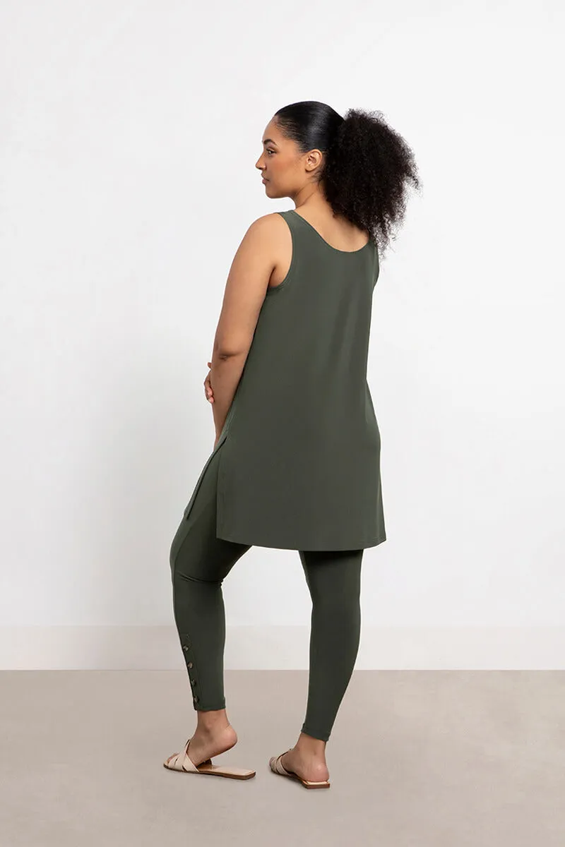 Go To Tank Tunic | Melange Olive