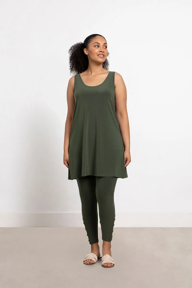 Go To Tank Tunic | Melange Olive