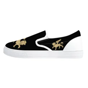 Gold Lion V2 Slip-on Shoes | Low Top Customized | Shoe Zero