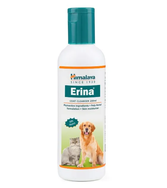 Himalaya Erina Coat Cleanser For Dogs & Cats (Antibacterial & Antidandruff)