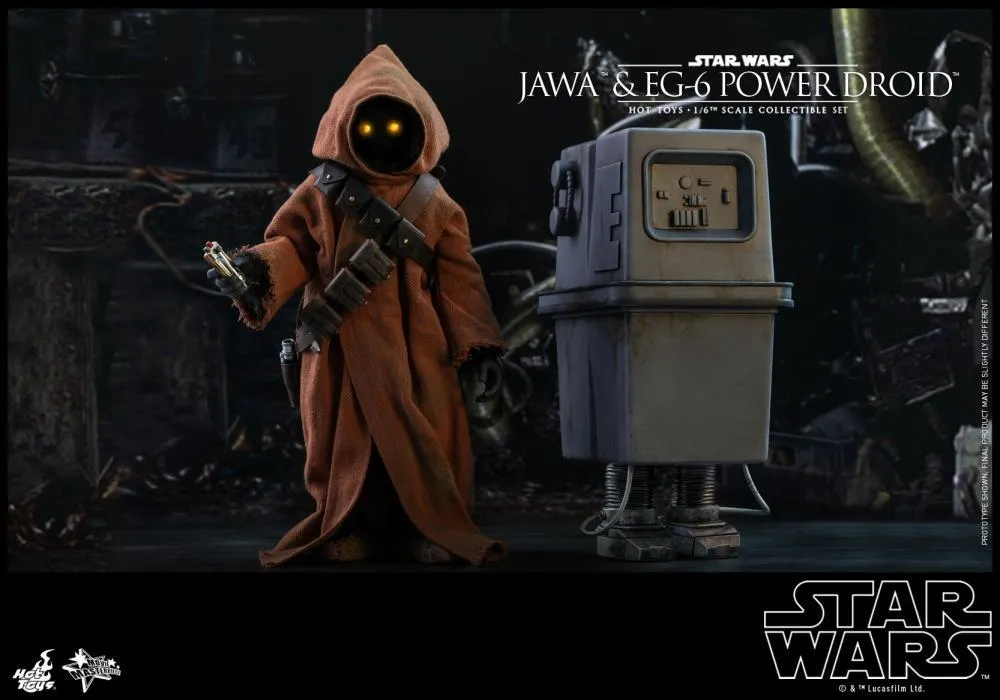 Hot Toys 1/6 Star Wars ANH Jawa & EG-6 Power Droid 1/6 Scale Collectible Figure Two-Pack MMS554 Action Figure