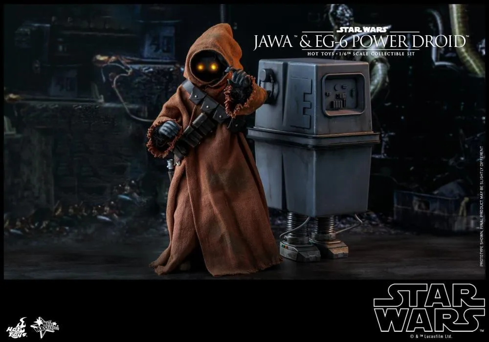 Hot Toys 1/6 Star Wars ANH Jawa & EG-6 Power Droid 1/6 Scale Collectible Figure Two-Pack MMS554 Action Figure