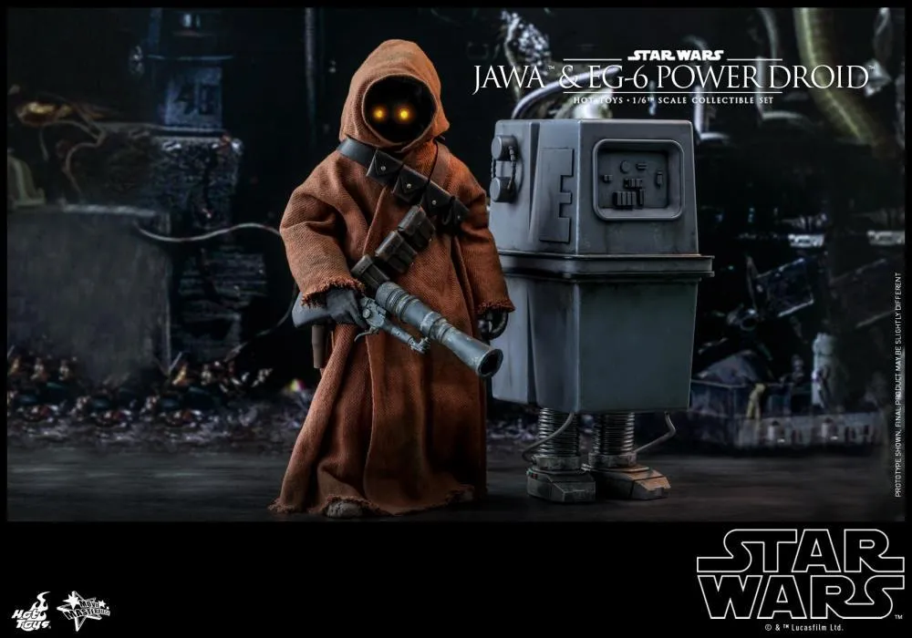 Hot Toys 1/6 Star Wars ANH Jawa & EG-6 Power Droid 1/6 Scale Collectible Figure Two-Pack MMS554 Action Figure