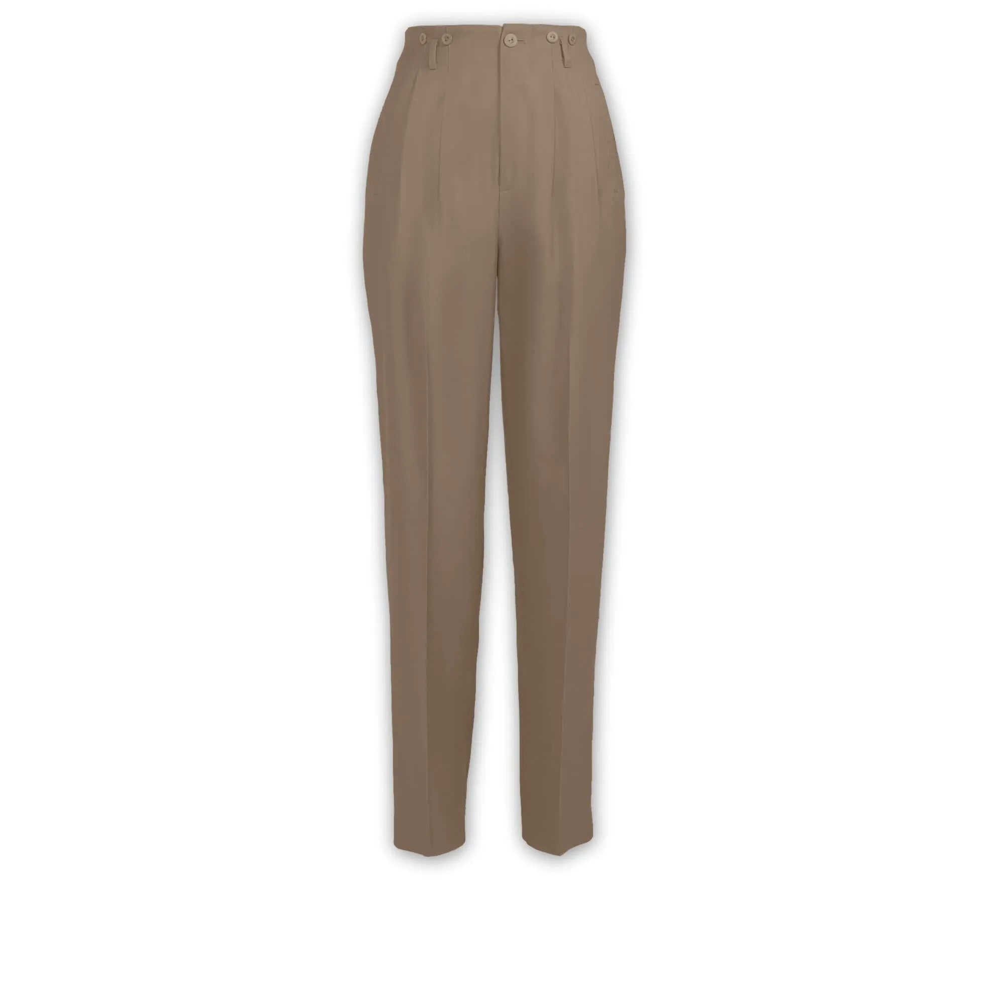 J. Peterman Women's Everyday Silk Pleated Trousers - Basic Colors