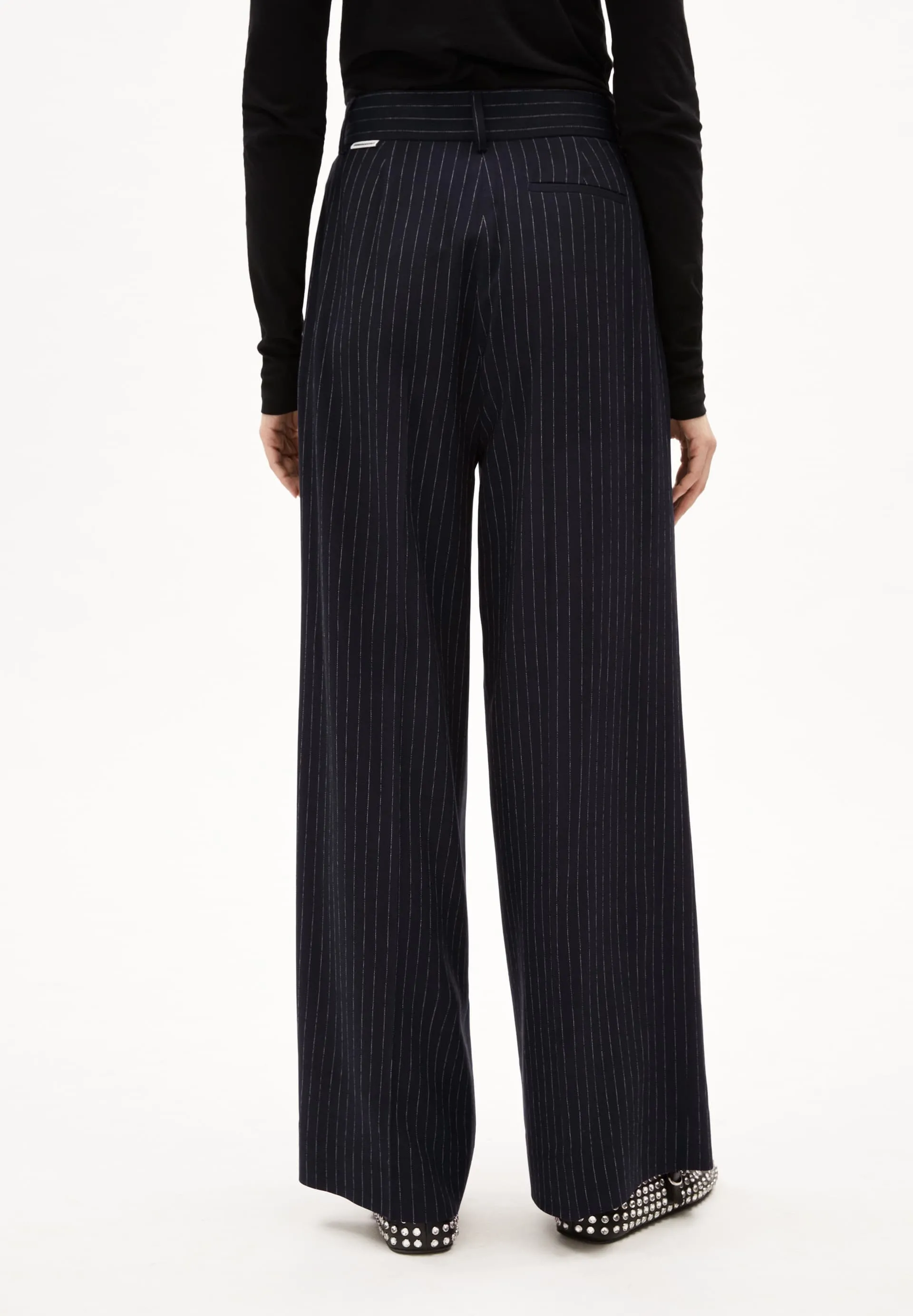 Kaayua Pinstripe Pants - Night Sky