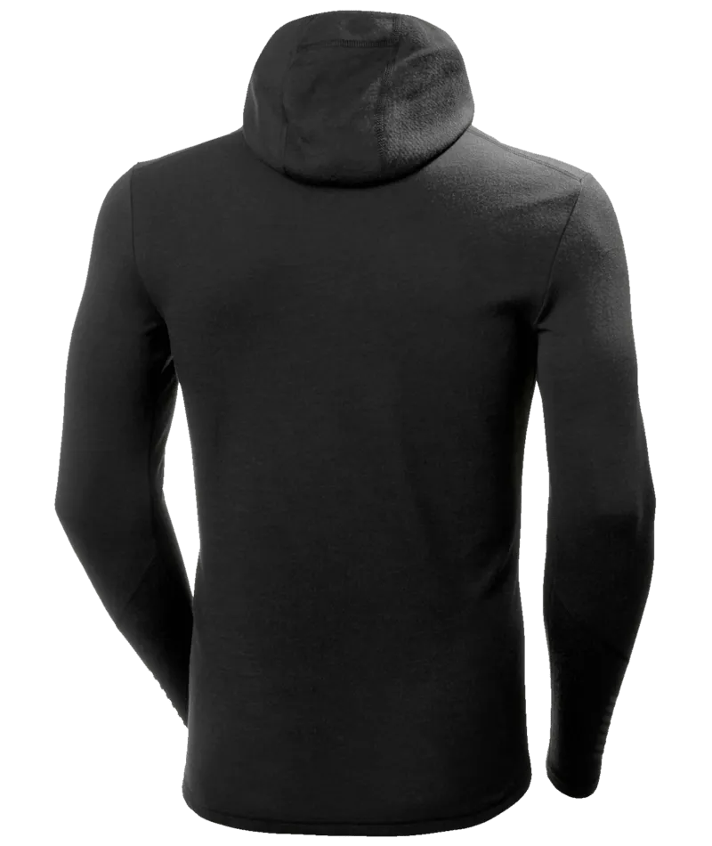 LIFA MERINO MIDWEIGHT HOODIE BASELAYER - BLACK