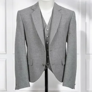 Light Grey Contemporary Tweed Jacket