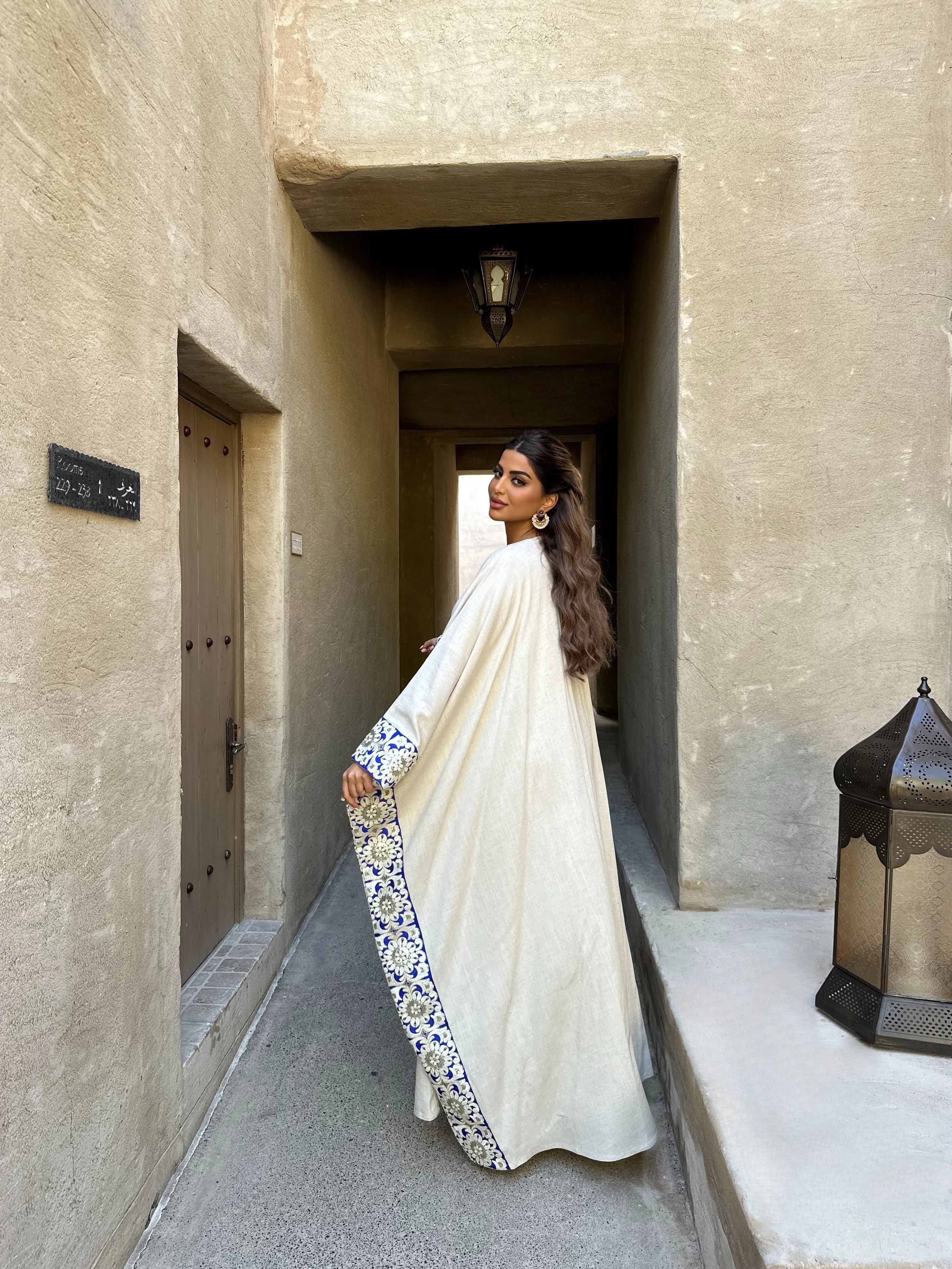 LINEN BISHT ABAYA #436