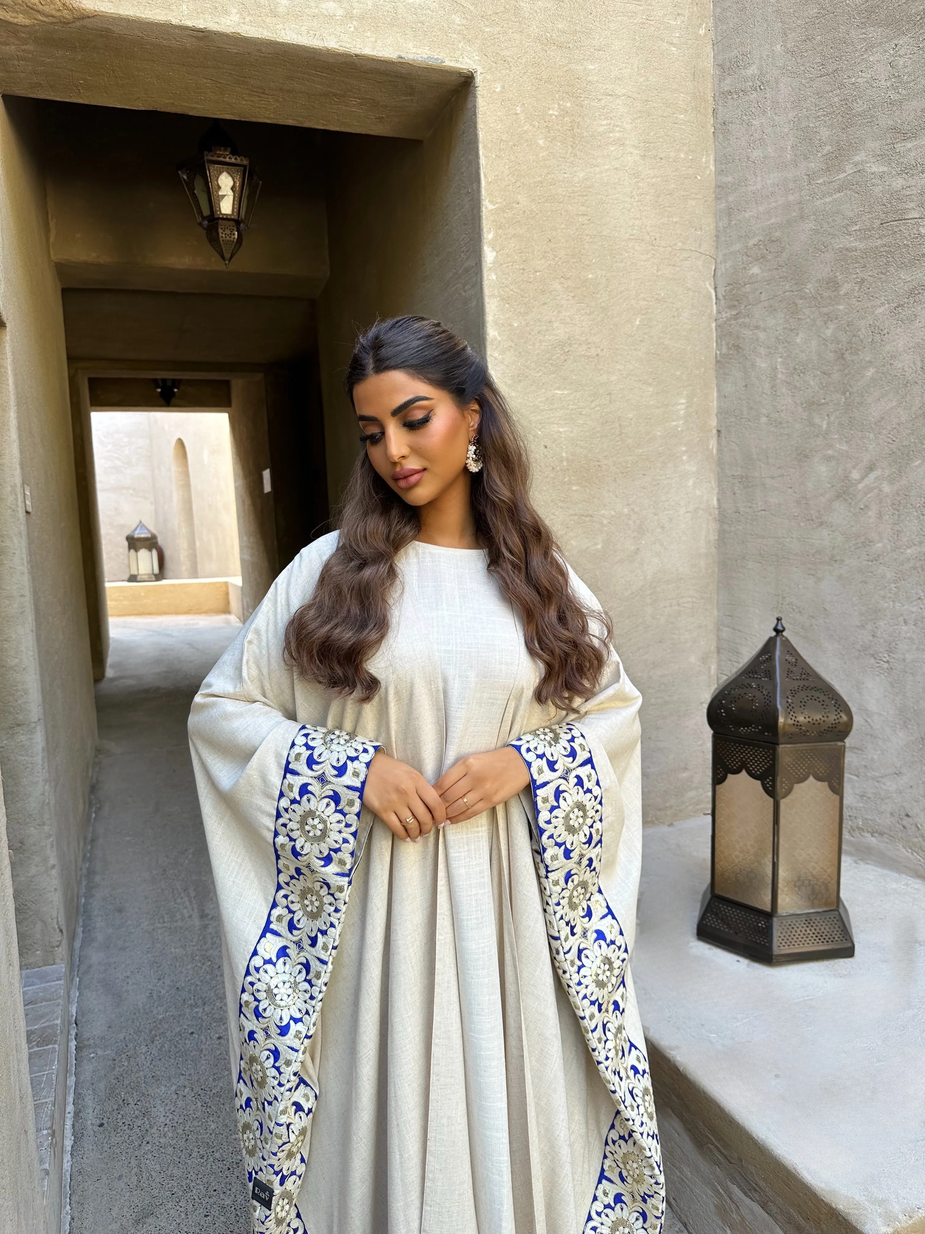 LINEN BISHT ABAYA #436